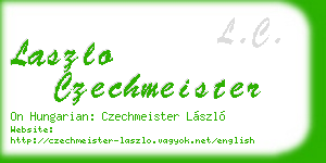 laszlo czechmeister business card
