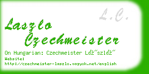 laszlo czechmeister business card